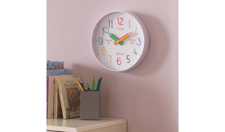 Argos Home Children's Tell the Time Wall Clock