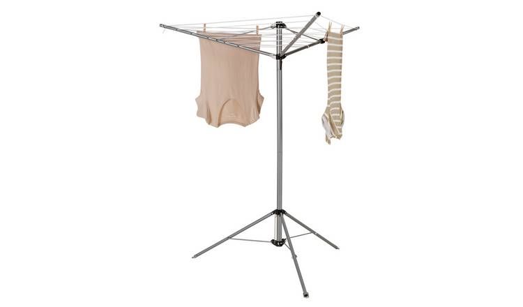 Argos Home Freestanding 16m 3 Arm Rotating Airer and Bag