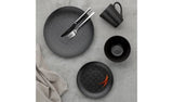 Argos Home Geo 16 Piece Stoneware Dinner Set - Black