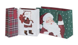 Argos Home Large Santa Bottle Christmas Gift Bags - 3 Pack