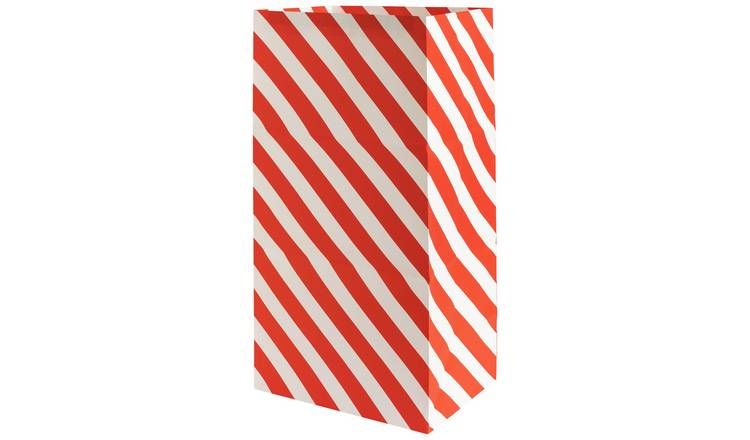 Argos Home Red Candy Stripe Paper Bags