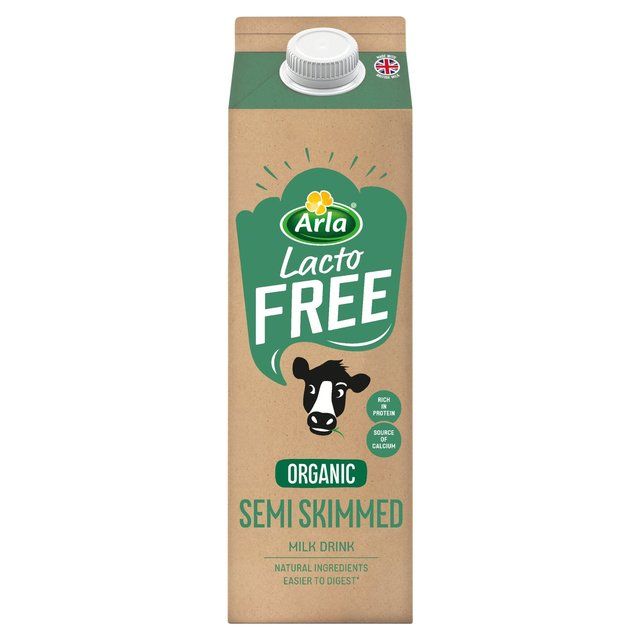 Arla LactoFREE Organic Semi Skimmed Milk Drink    1L