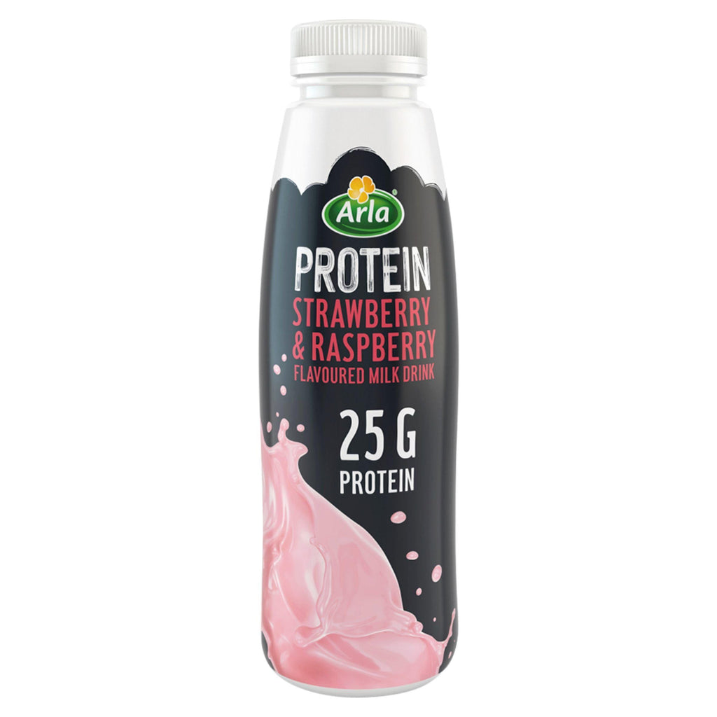 Arla High Protein Strawberry & Raspberry Flavoured Milk Drink 482ml