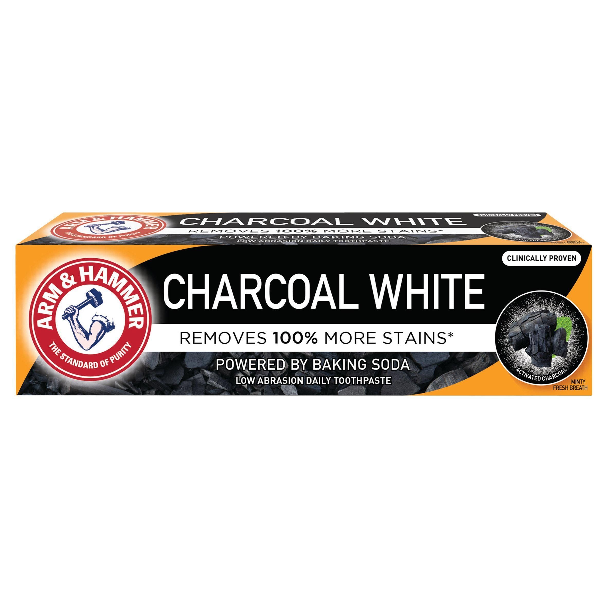 Arm & Hammer Charcoal White Peppermint 75ml - McGrocer