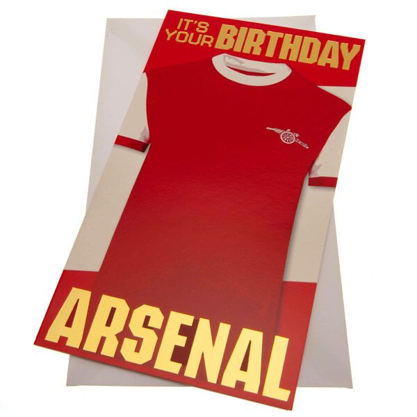 Arsenal FC Retro Birthday Card (22cm x 12cm)