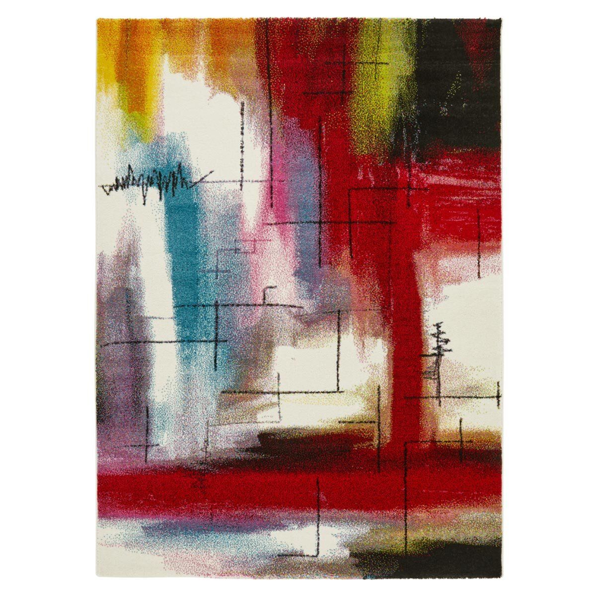 Art City Multicolour Rug in 2 Sizes - McGrocer