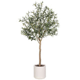 Artificial 6.5ft Olive Tree in Planter