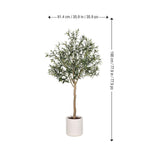 Artificial 6.5ft Olive Tree in Planter