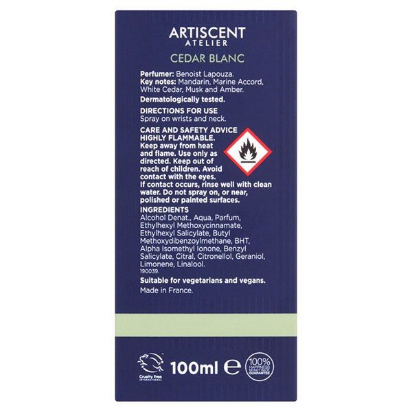 Artiscent Atelier Men Cedar Blanc EDP 100ml - McGrocer