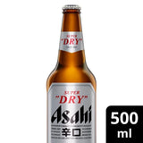 Asahi Super Dry Beer Lager Bottle   500ml