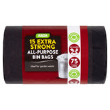 ASDA 15 Extra Strong All-Purpose Bin Bags 75 Litres