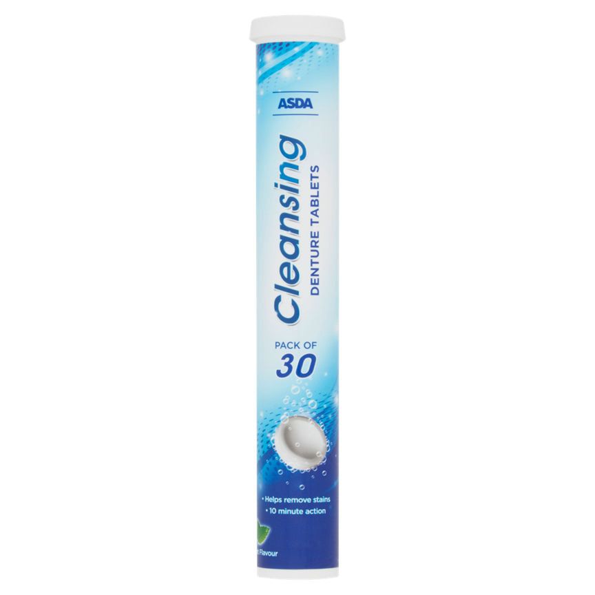 ASDA 30 Mint Flavour Cleansing Denture Tablets