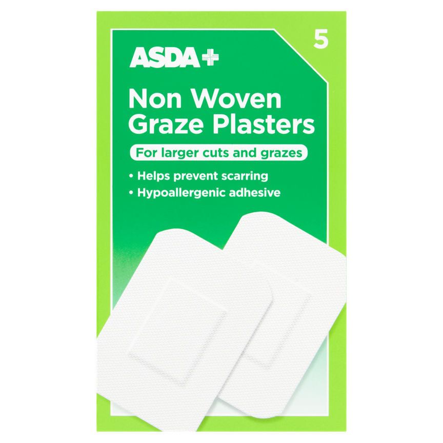 ASDA 5 Non Woven Graze Plasters