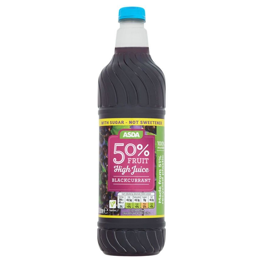 ASDA 50% Fruit High Juice Blackcurrant