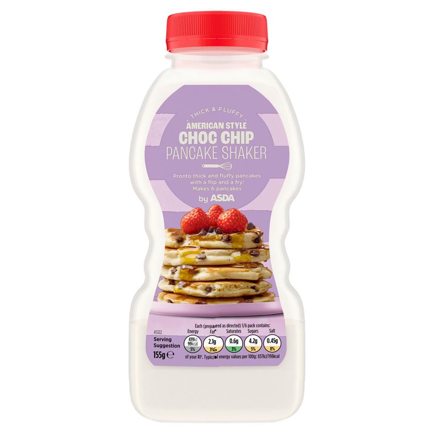 ASDA American Style Choc Chip Pancake Shaker 155g