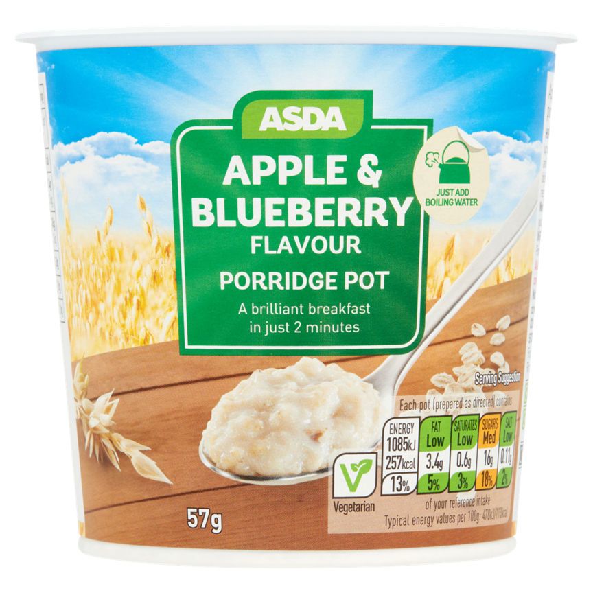 ASDA Apple & Blueberry Porridge Pot