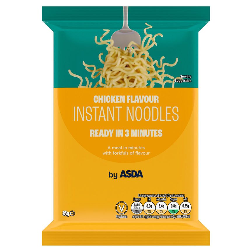 ASDA Chicken Flavour Instant Noodles 85g