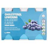 ASDA Cholesterol Lowering 6 x 100g Blueberry Flavour Yogurt Drinks