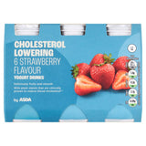 ASDA Cholesterol Lowering 6 x 100g Strawberry Flavour Yogurt Drinks