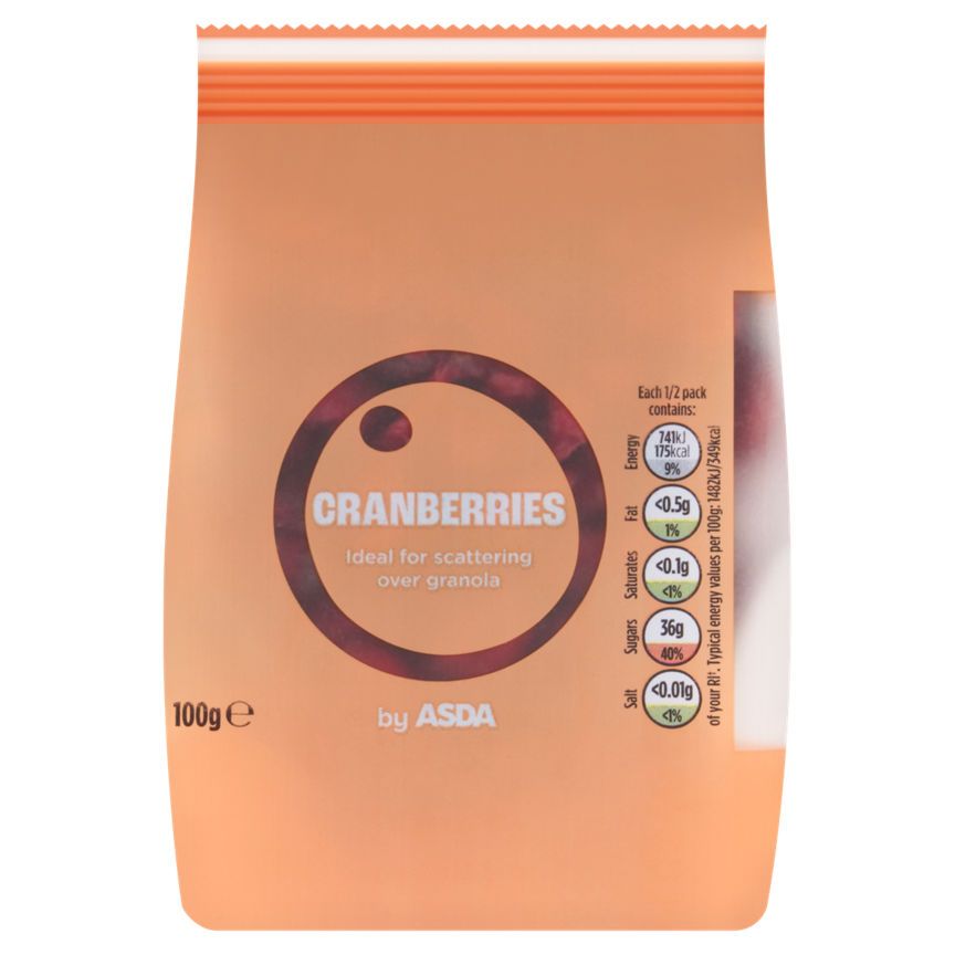 ASDA Cranberries 100g