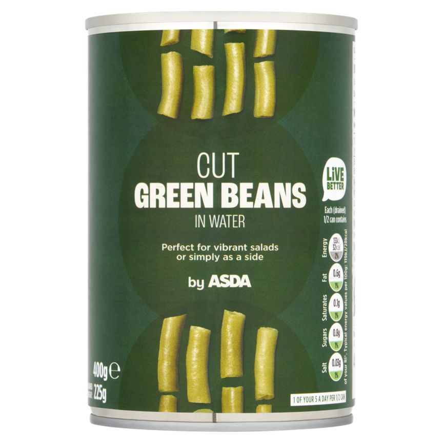 ASDA Cut Green Beans in Water