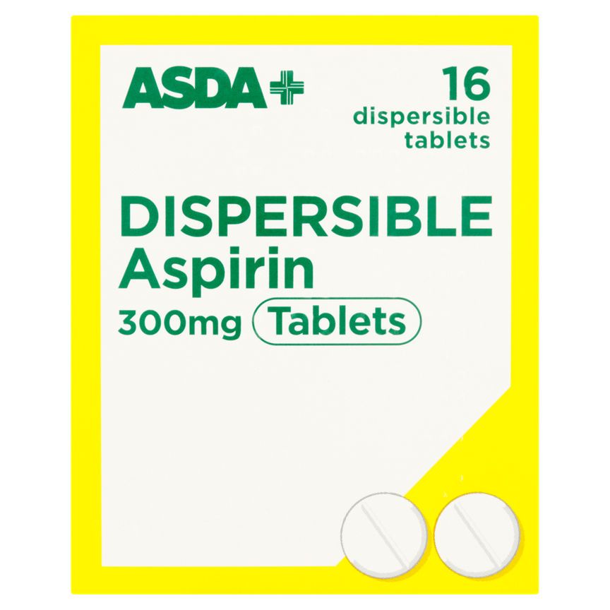 ASDA Dispersible Aspirin 300mg Tablets