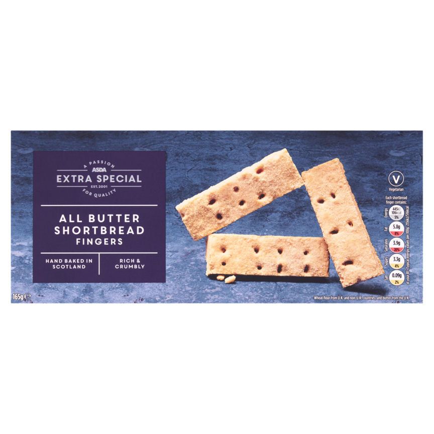 ASDA Extra Special All Butter Shortbread Fingers 165g