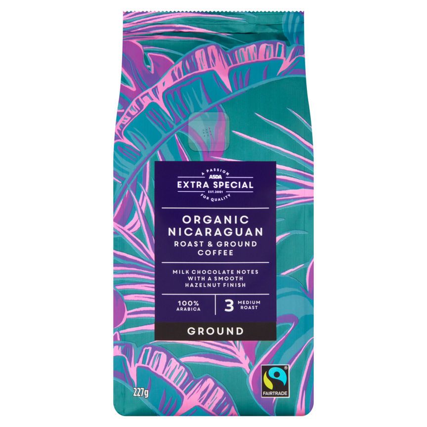 ASDA Extra Special Fairtrade Organic Nicaraguan Ground Coffee