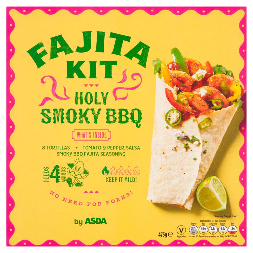 ASDA Fajita Kit Smoky BBQ 475g