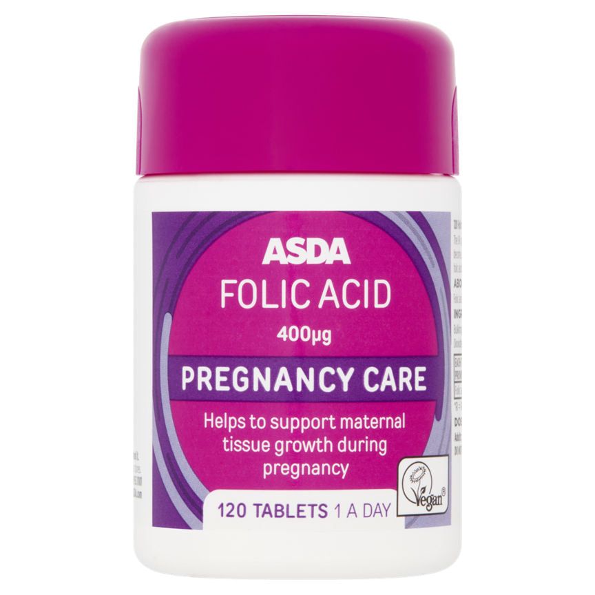 ASDA Folic Acid 400µg Pregnancy CareTablets 1 A Day