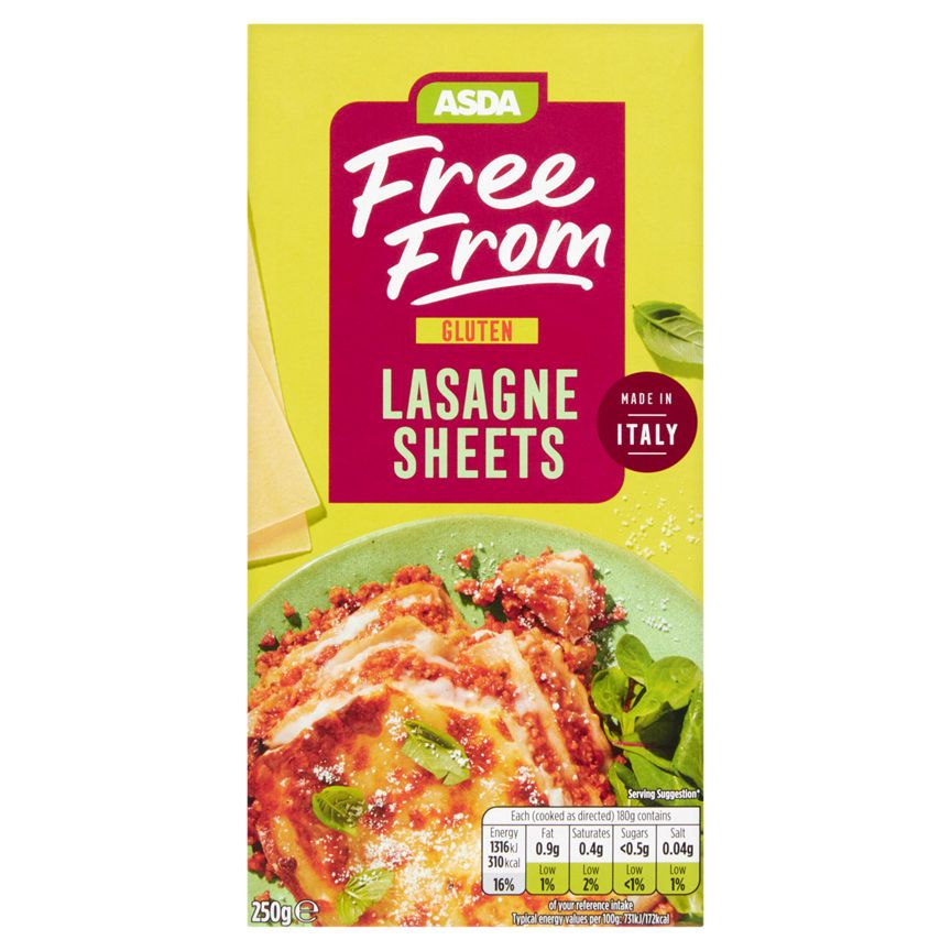 ASDA Free From Lasagne Sheets