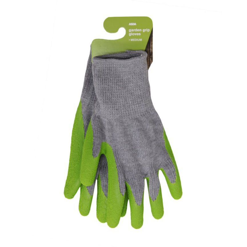 ASDA Garden Grip Gloves Medium Color Green