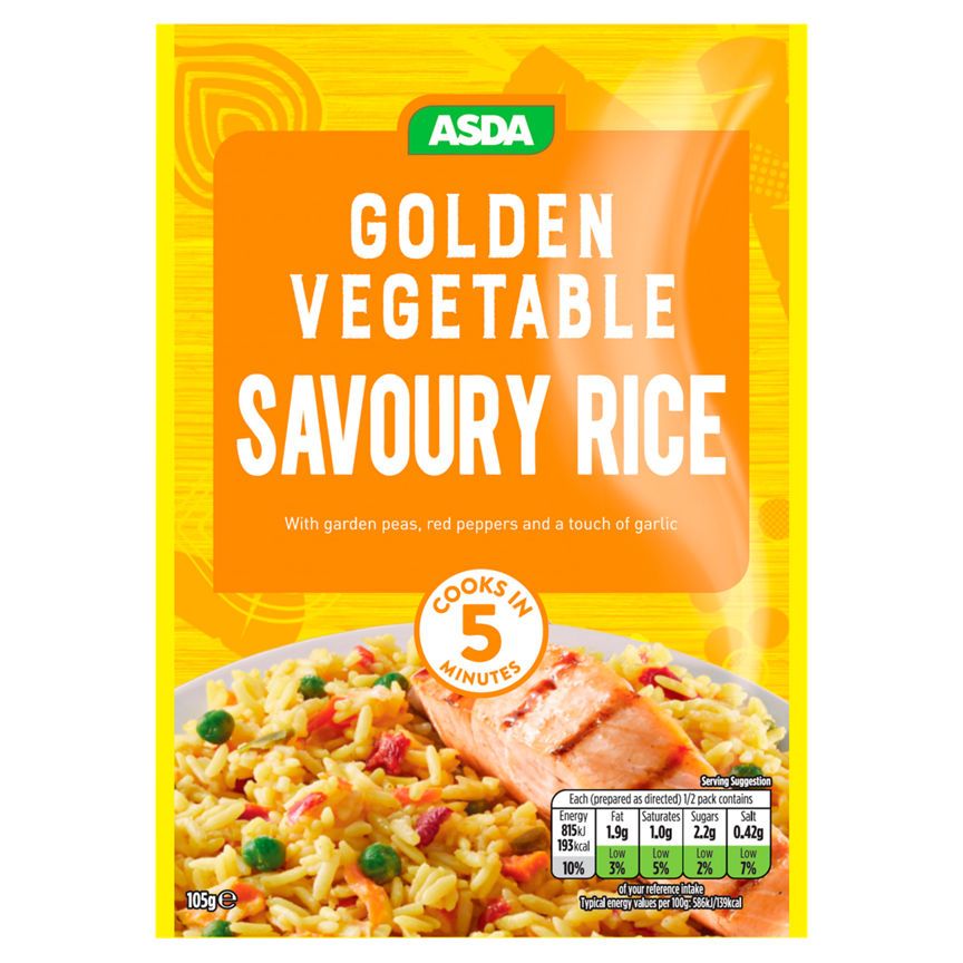 ASDA Golden Vegetable Savoury Rice