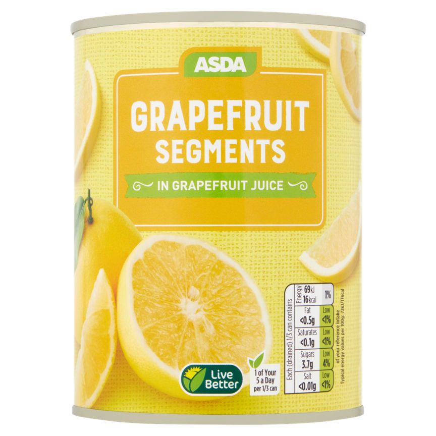 ASDA Grapefruit Segments 540g