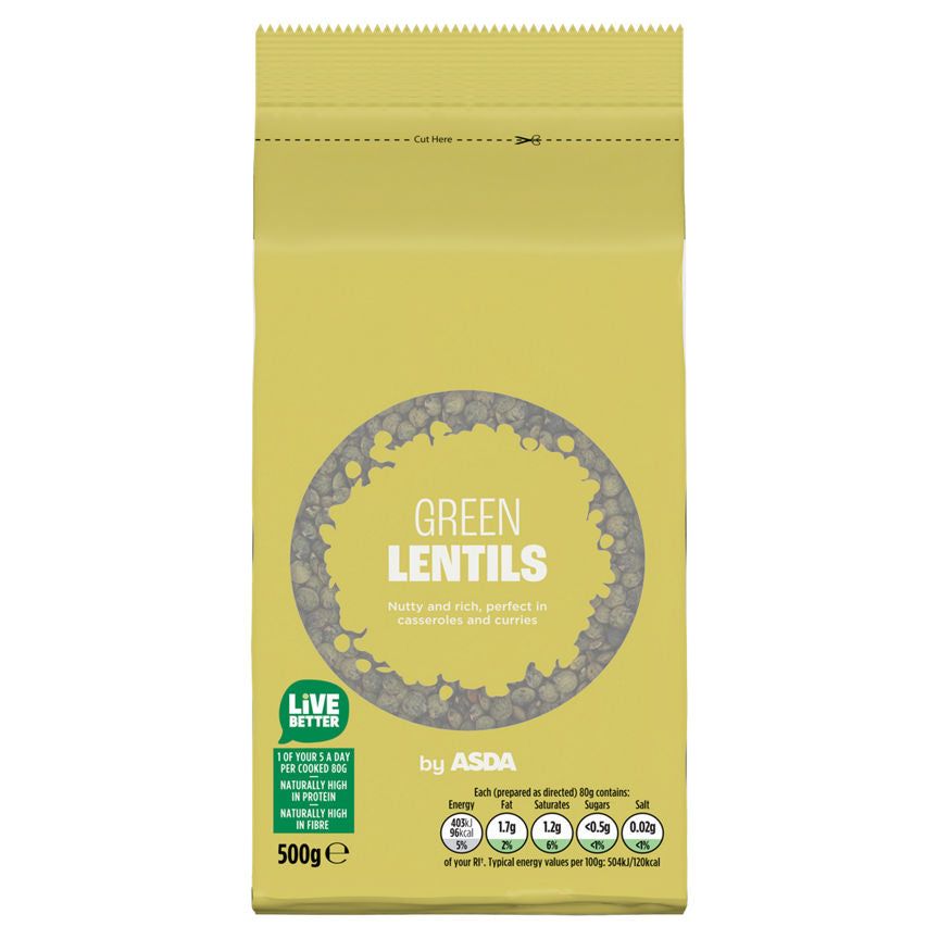 ASDA Green Lentils 500g