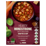 ASDA Hearty Minestrone with Croutons Soup in a Cup 4x23.5g (94g)