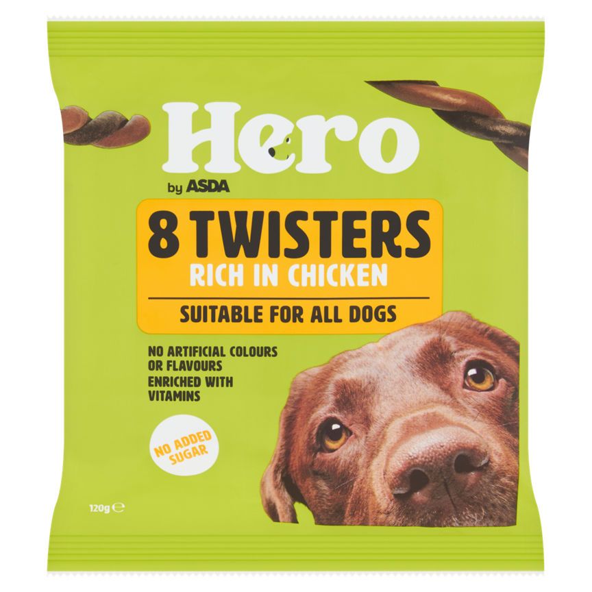 Asda Hero 8 Twisters Rich in Chicken 120g