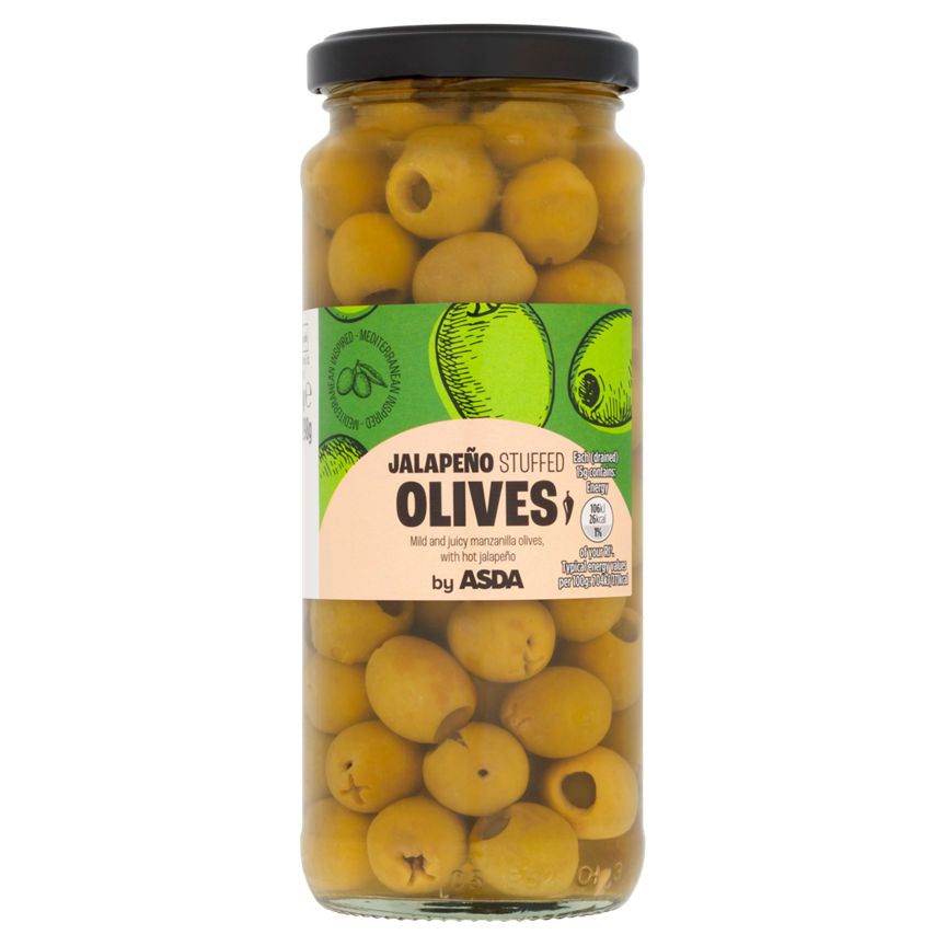 ASDA Jar Of Jalapeno Stuffed Olives