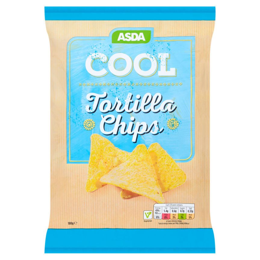 ASDA Lightly Salted Tortilla Chips 180g