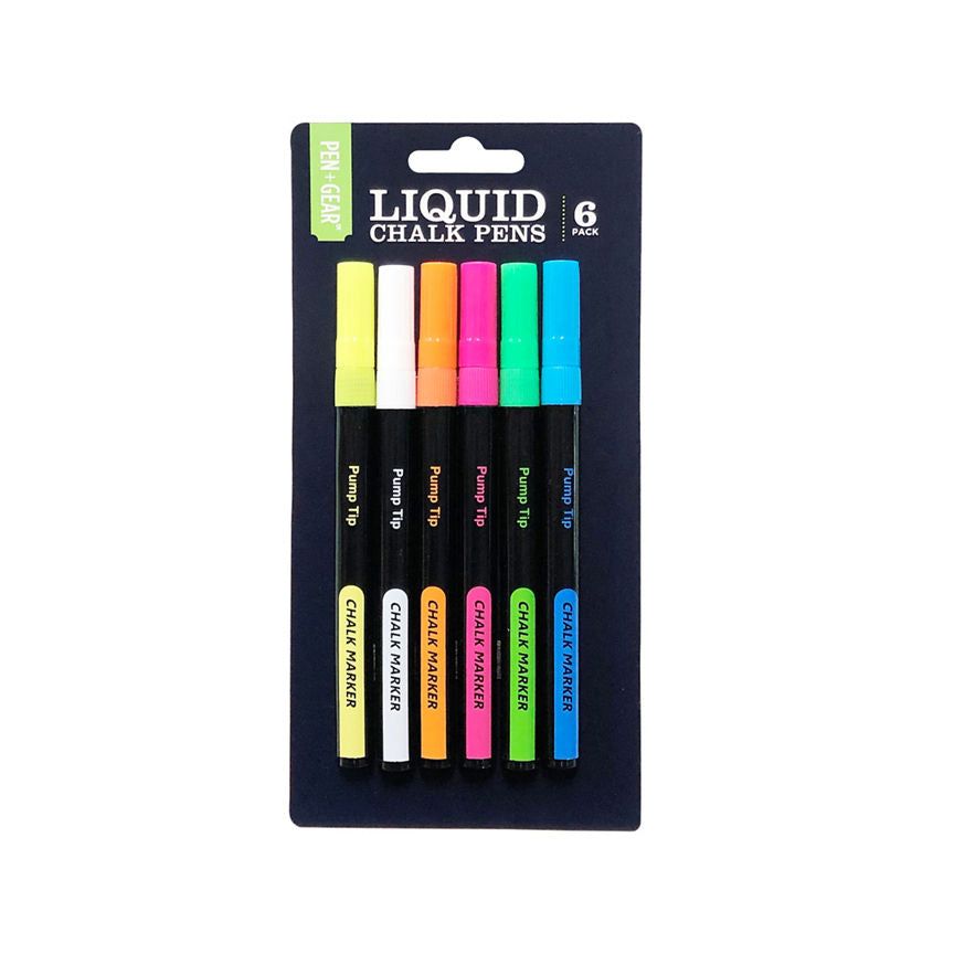 ASDA Liquid Chalk Pens 6 Pack