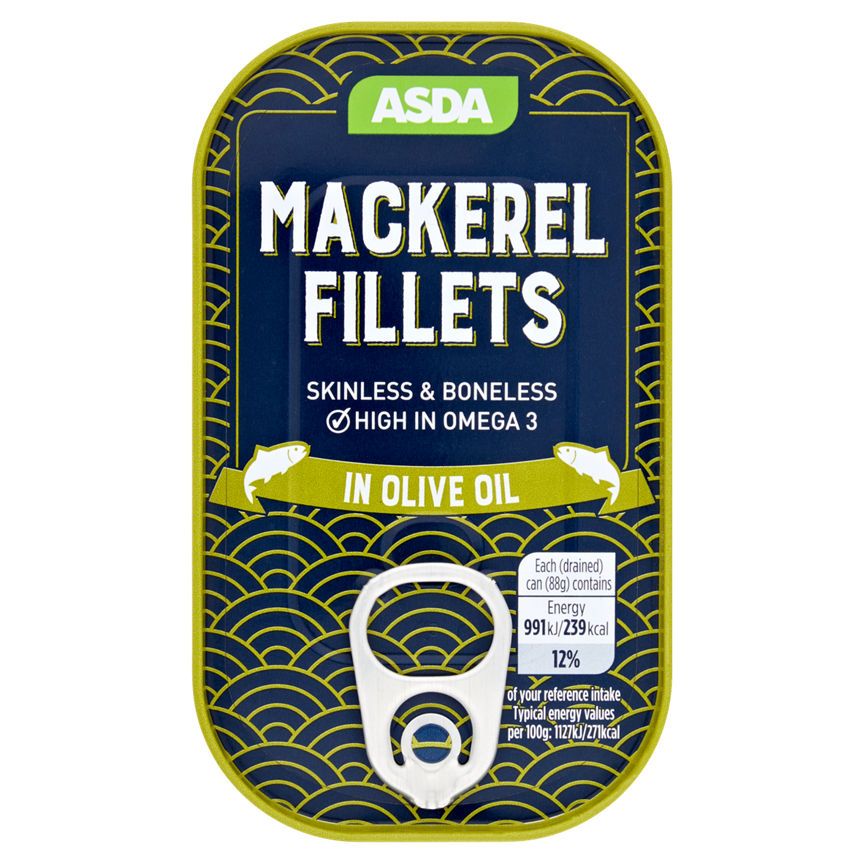 ASDA Mackerel Fillets in Olive Oil