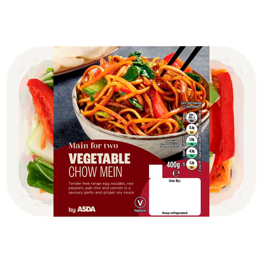 ASDA Main for Two Vegetable Chow Mein 400g