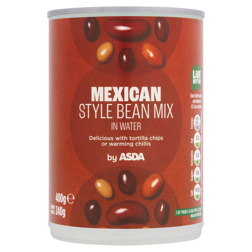 ASDA Mexican Style Bean Mix in Water 400g - McGrocer