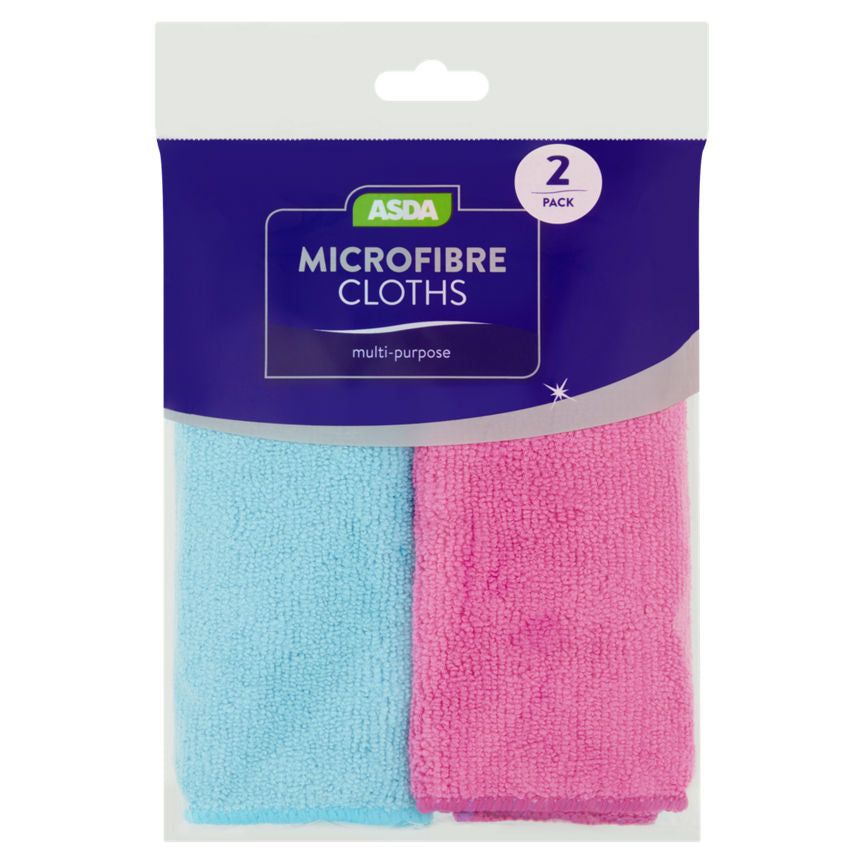 ASDA Multi - Purpose Microfibre Cleaning Cloths