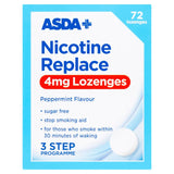 ASDA Nicotine 4mg Lozenges Sugar Free 72 Pack