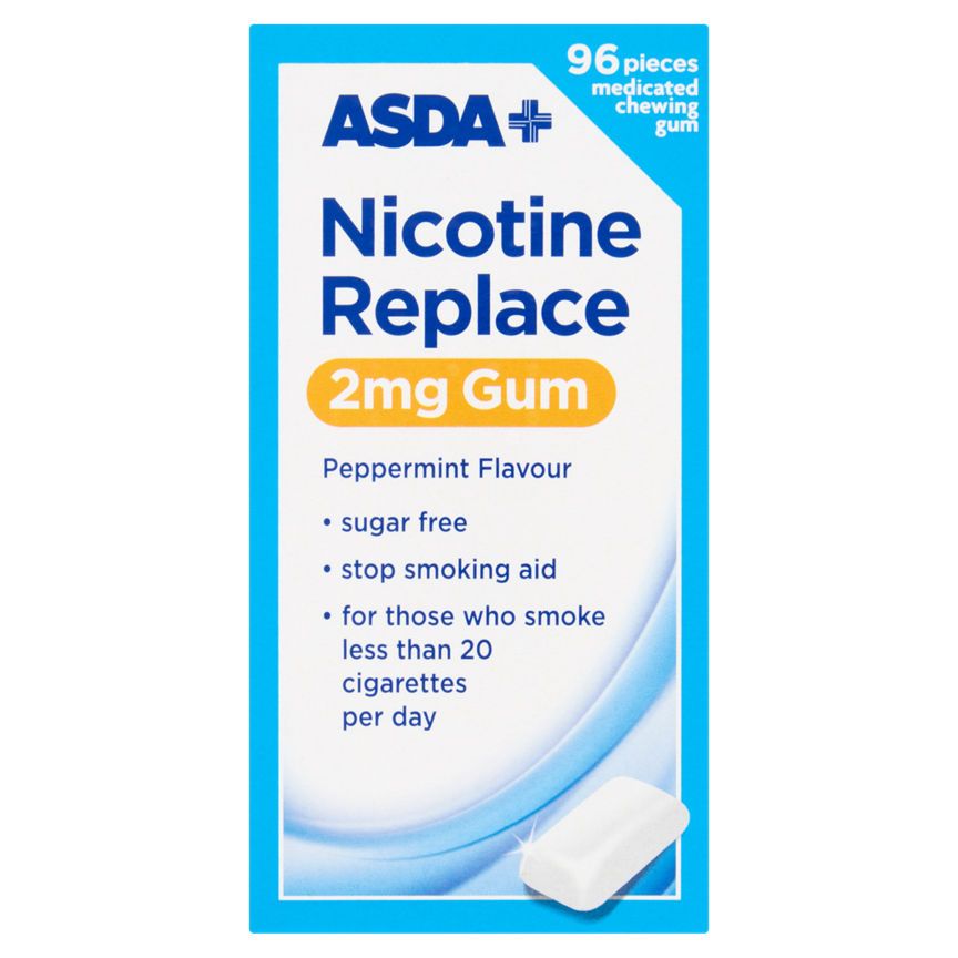 ASDA Nicotine Replace 2mg Gum Peppermint Flavour - McGrocer