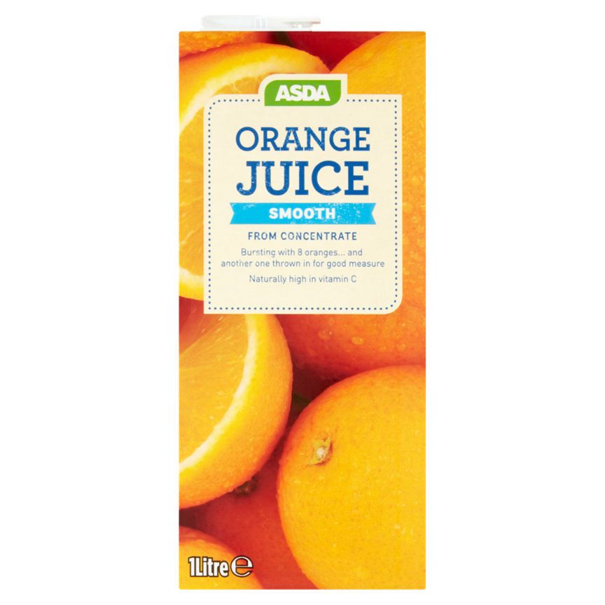 ASDA Orange Juice Smooth Carton