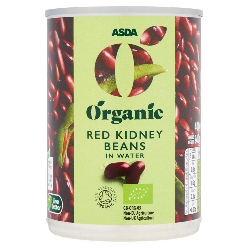 ASDA Organic Red Kidney Beans in Water