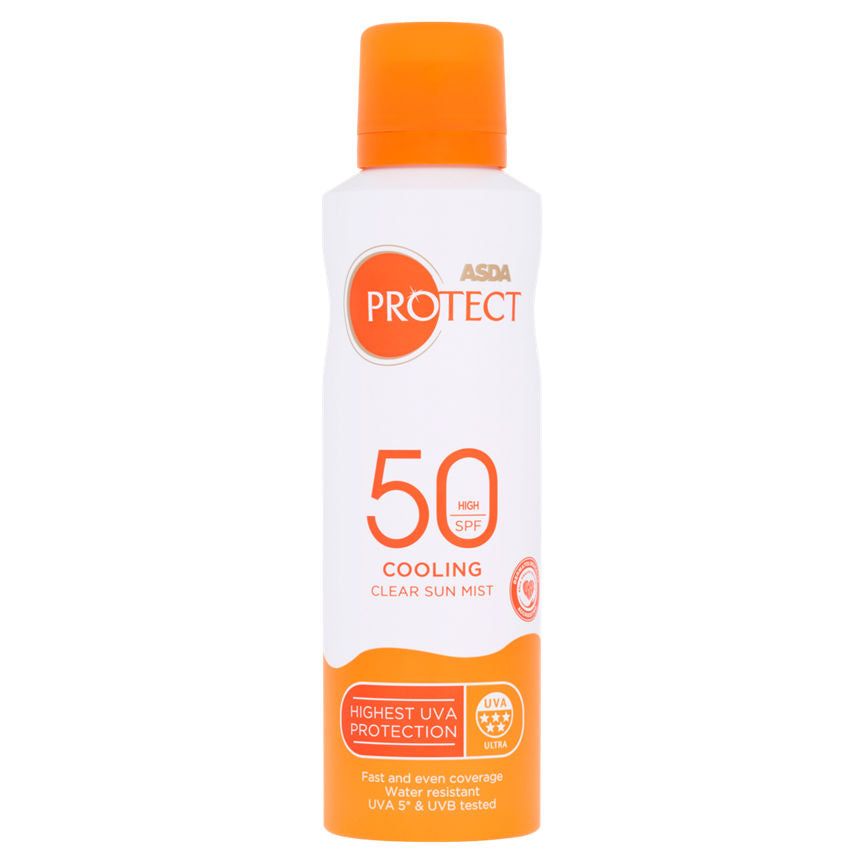 ASDA Protect Cooling Clear Sun Mist High SPF50 200ml