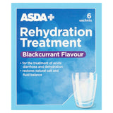 ASDA Rehydration Treatment Blackcurrant Flavour 6 Satchets